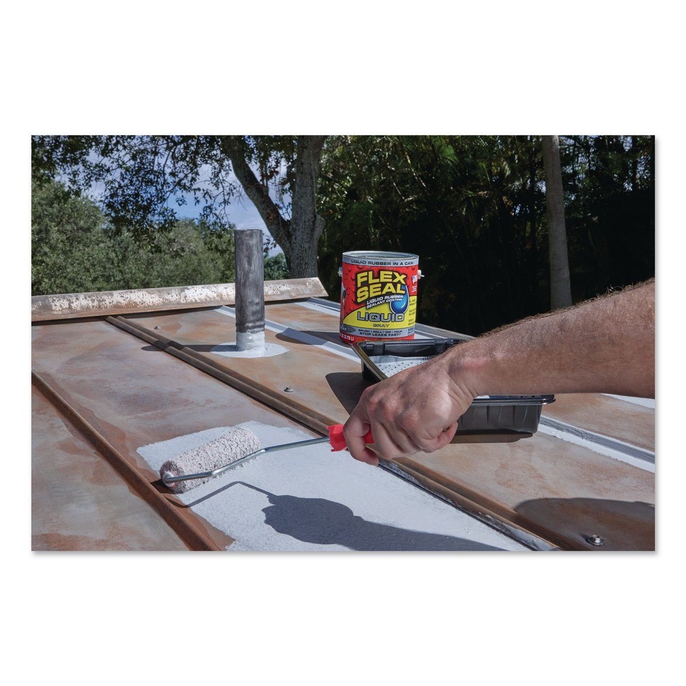 Flex Seal Products US855GRY012 1-Gal Can Sealant Coating Liquid – Gray 2/CT New