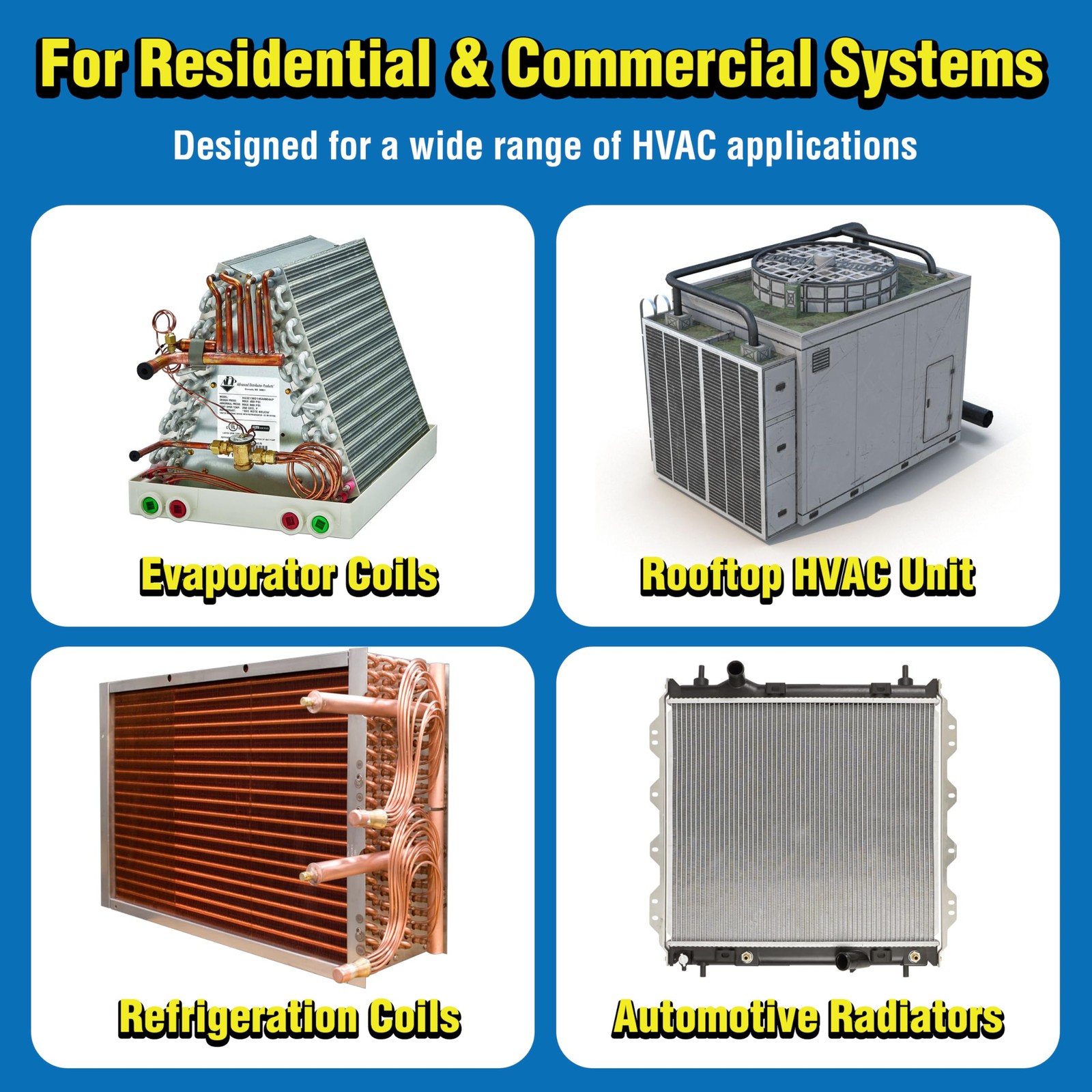 ComStar Coil Safe, External Neutral pH, Non-Toxic, Self-Rinsing Evaporator Coil
