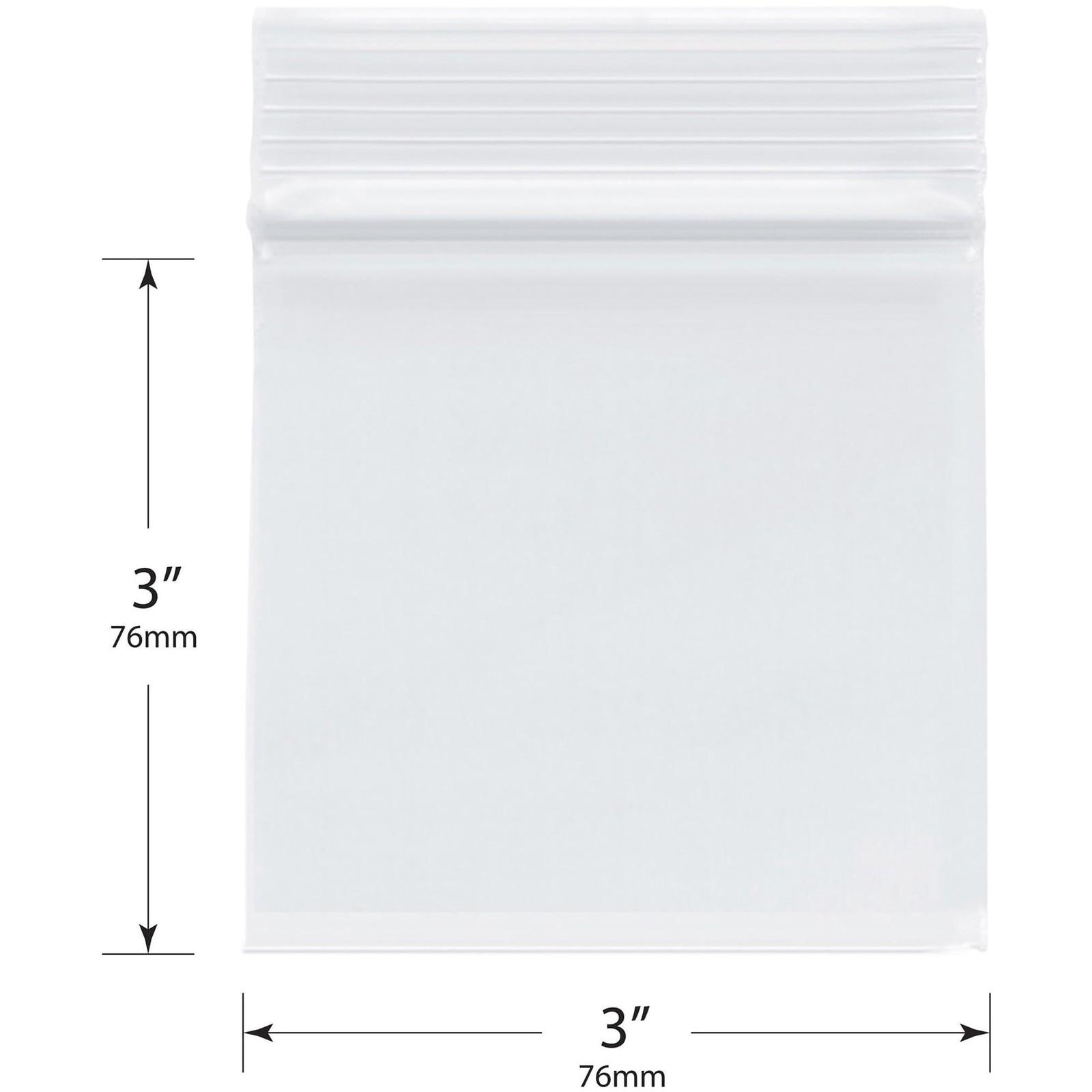 Plastic Bags 3×3 Inch 4 Mil Heavy Duty Zipper Reclosable Case 1000 Plymor