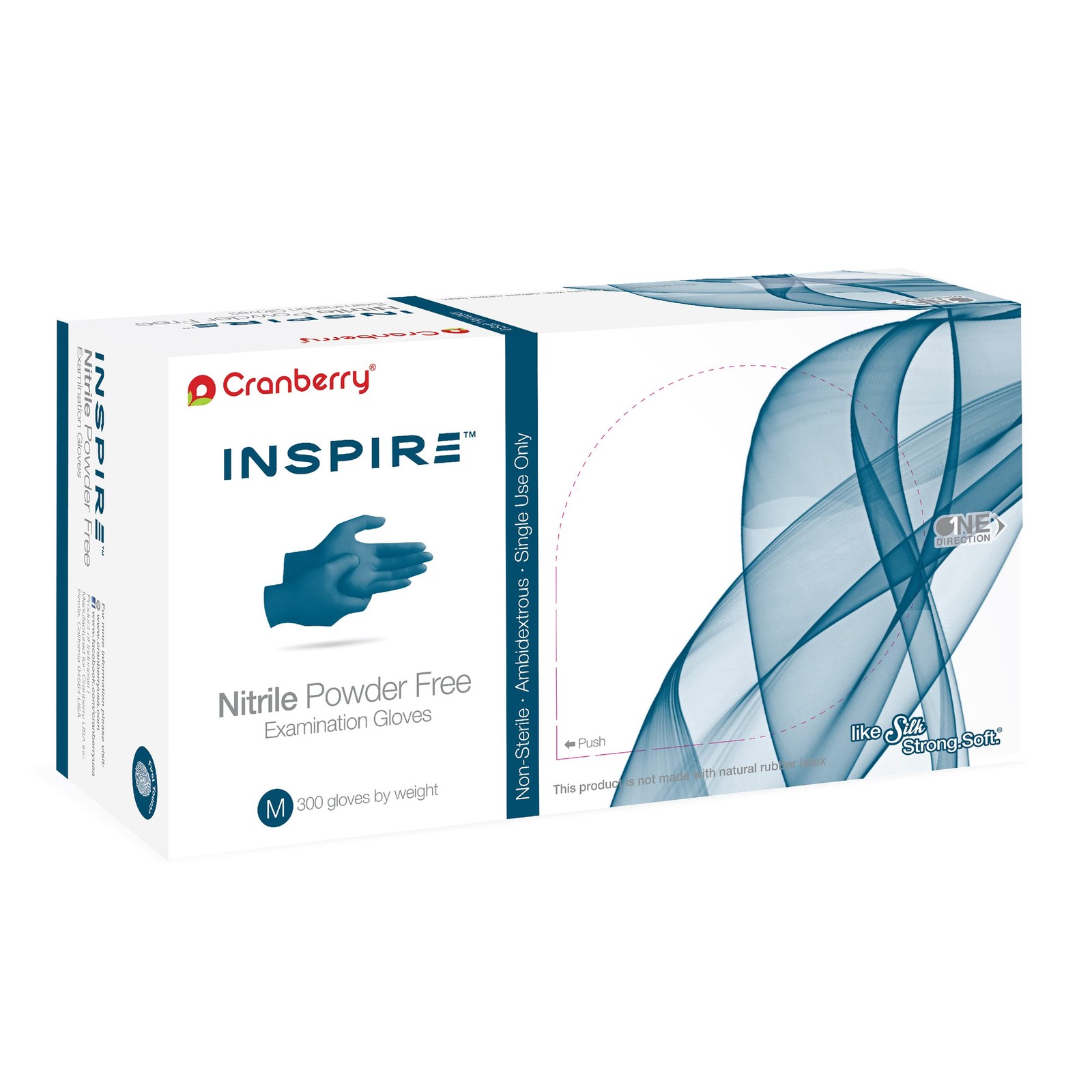 Cranberry USA Cranberry Inspire Aegean Blue Nitrile Exam Gloves, Pack of 300,…