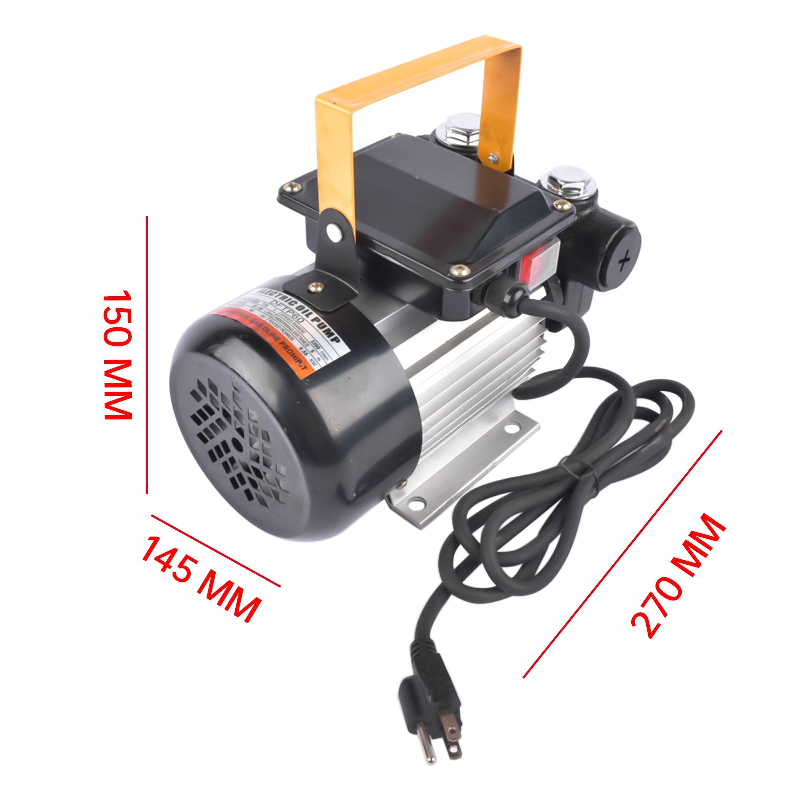 New 110V 16GPM AC Diesel Kerosene Oil Fuel Transfer Pump Electric Self-Priming