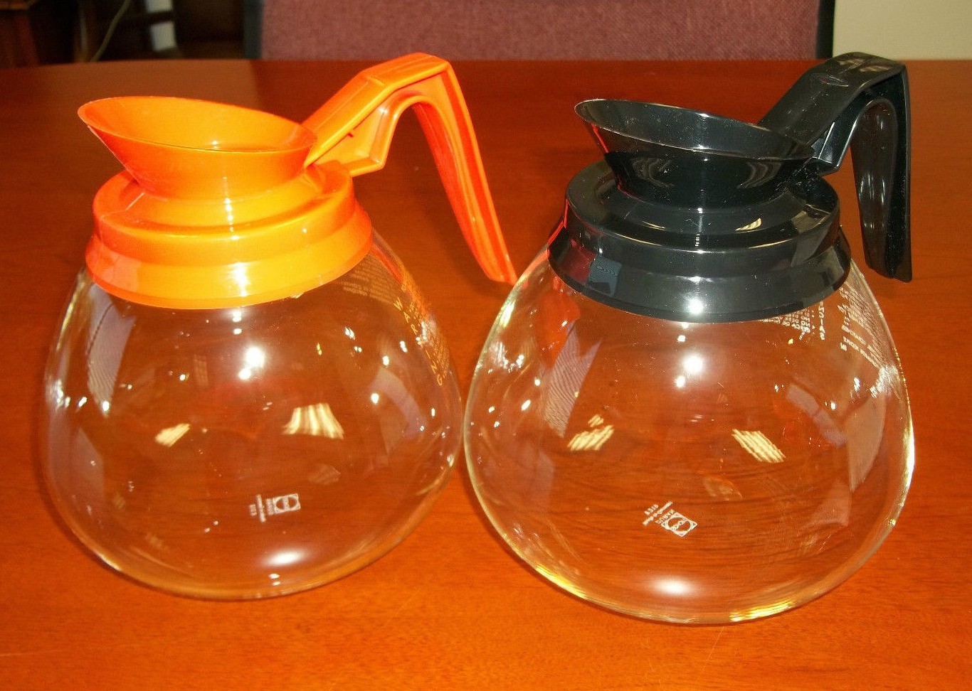 For BUNN – 2 Glass Coffee Pots/Decanter – 64 oz. Commercial – Black & Orange-NEW