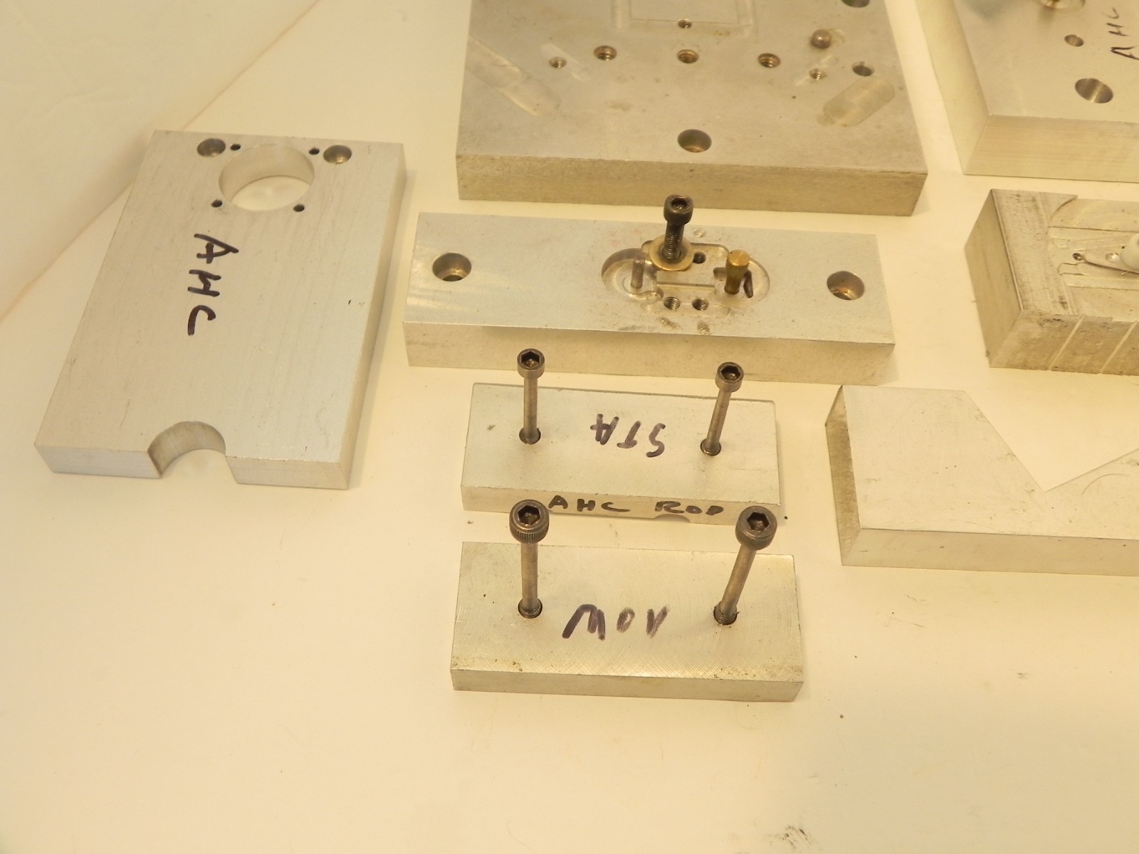 Machined Aluminum Pieces for Hobby Shop.