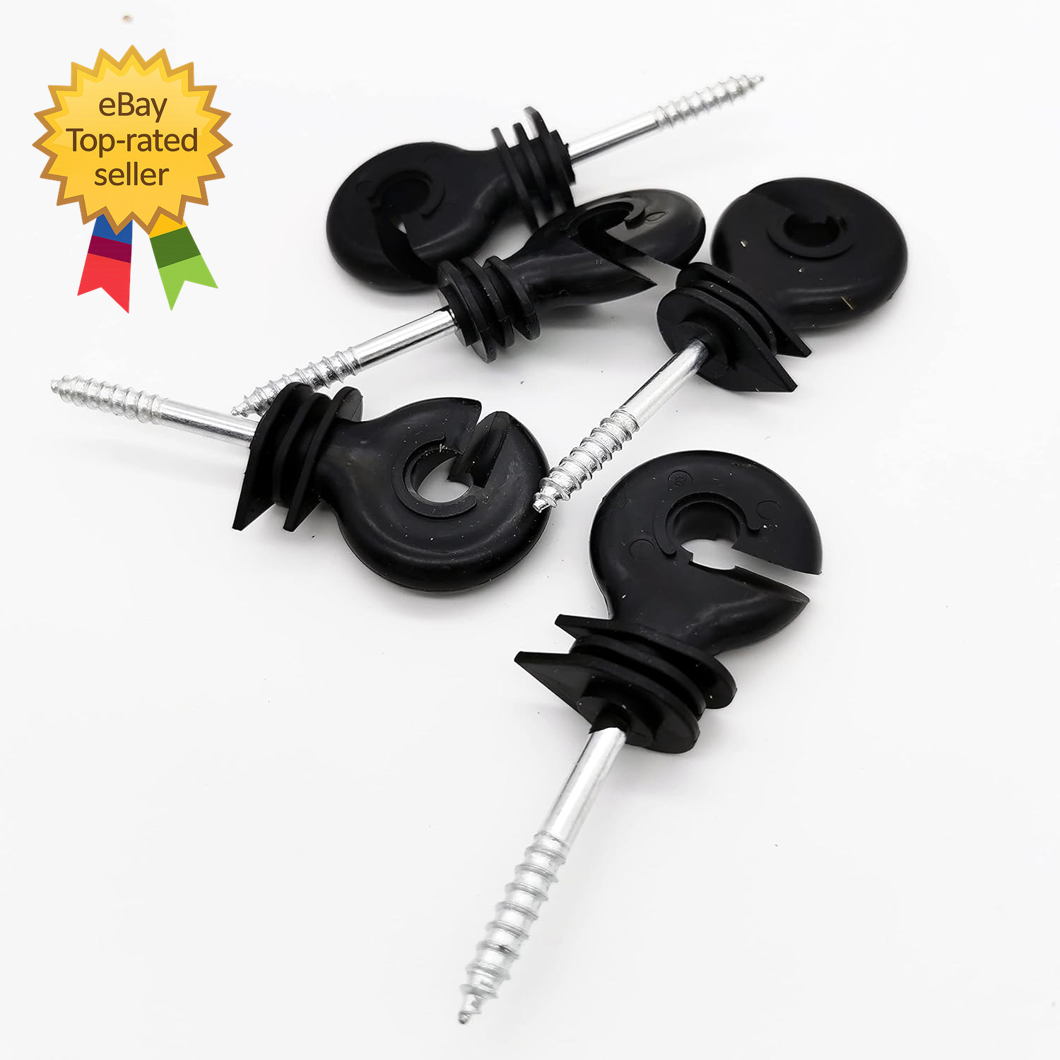120 Pcs Electric Fence Insulator Screw In Insulator Fence Ring Post Wood Post In