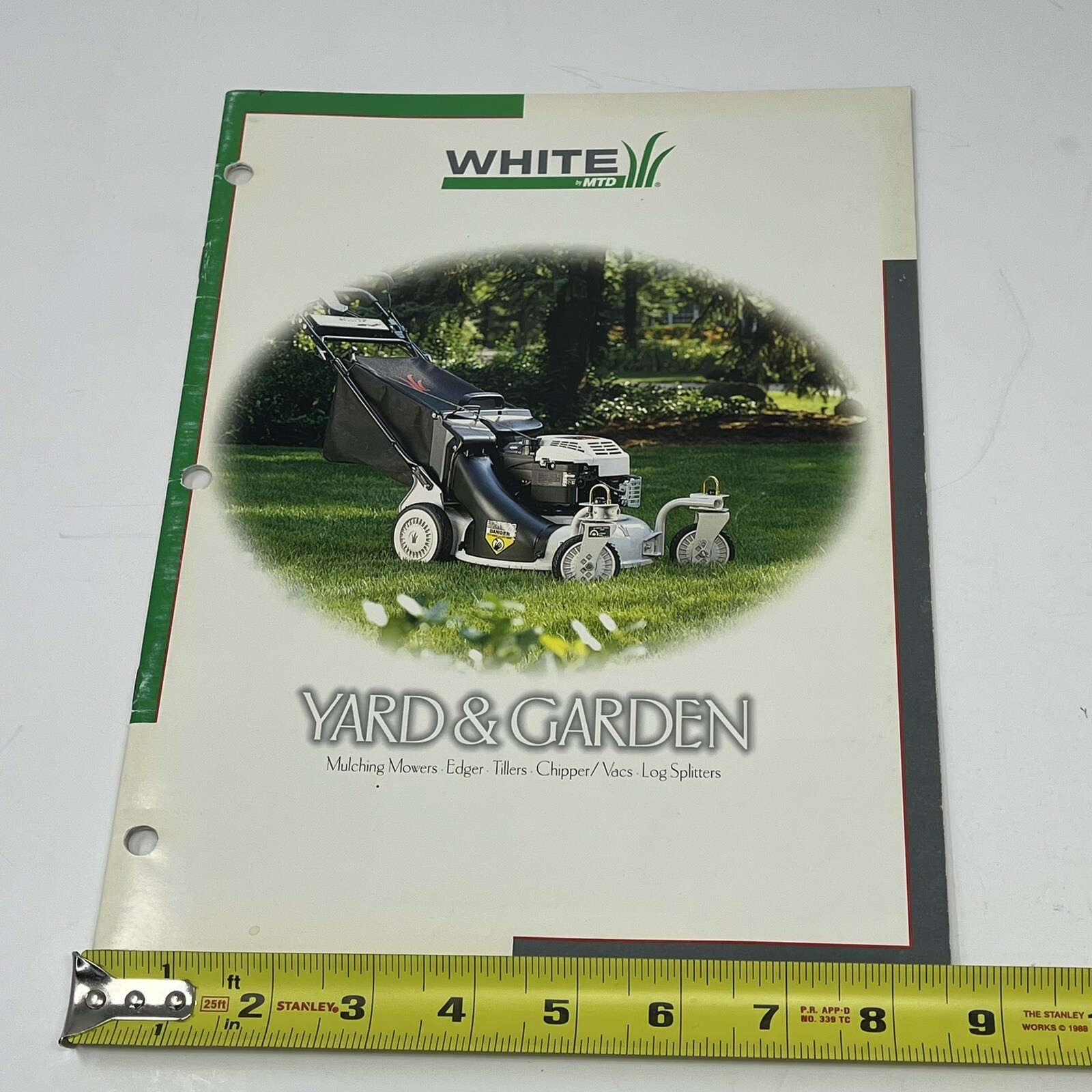 MTD White Yard Garden Mower Edger Tiller Vacs Outdoor Equipment Dealer Catalog