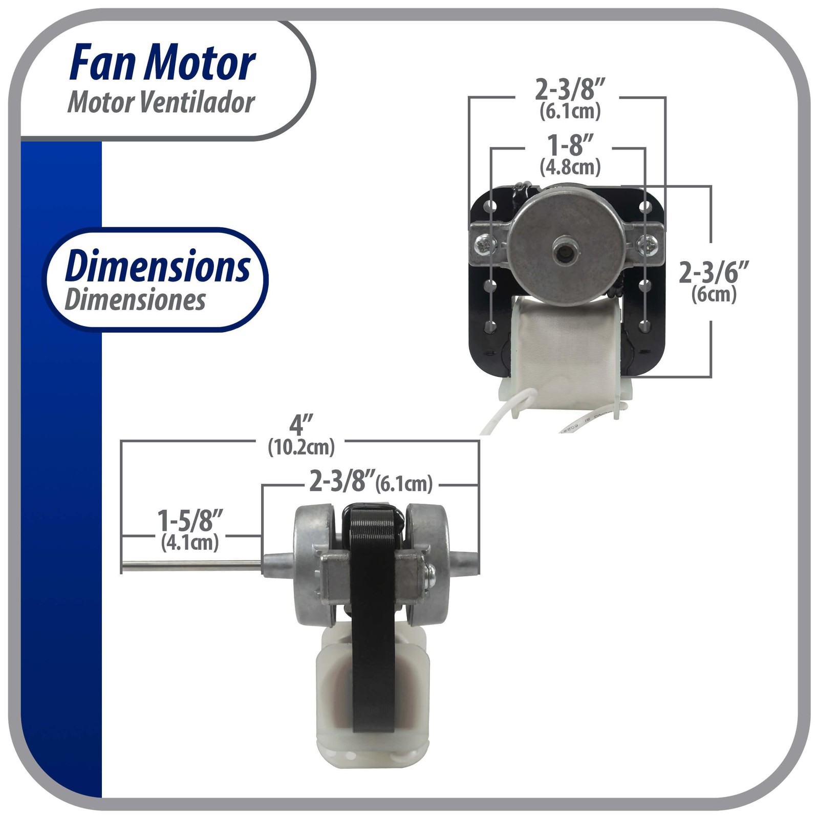 Appli Parts Evaporator Fan Motor replacement for original part numbers DAI6122 a