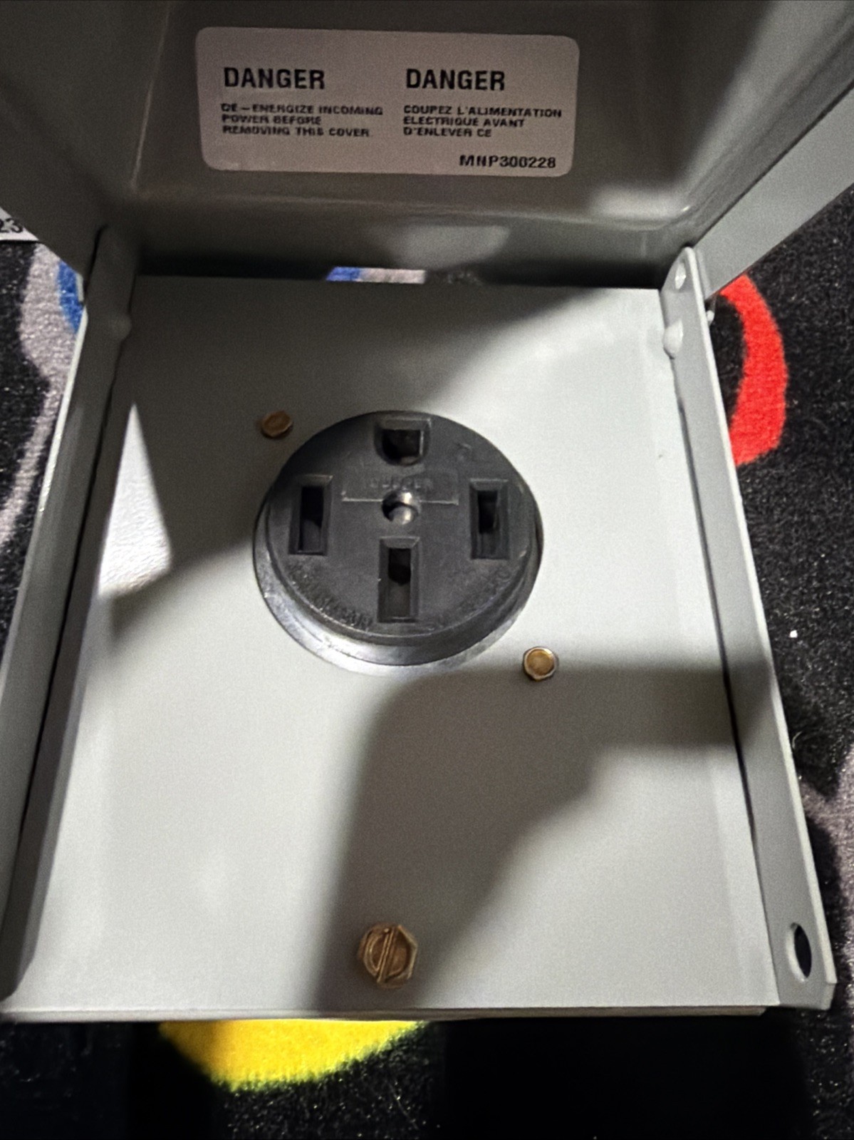 Midwest Outdoor Waterproof Power Outlet 50A 120/240V Gray U054P