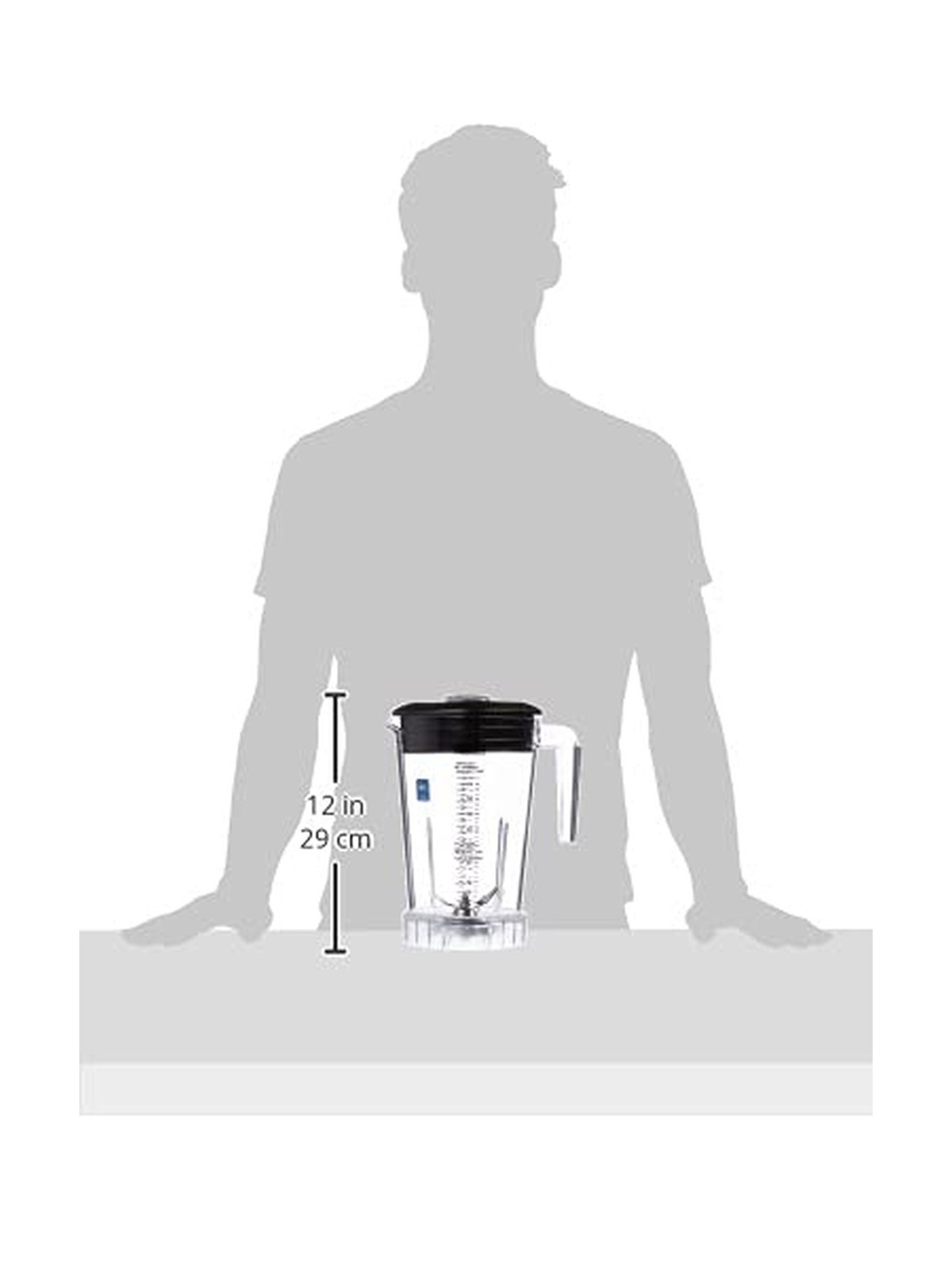 Waring Commercial The Raptor Copolyester Container, 64-Ounce, Clear