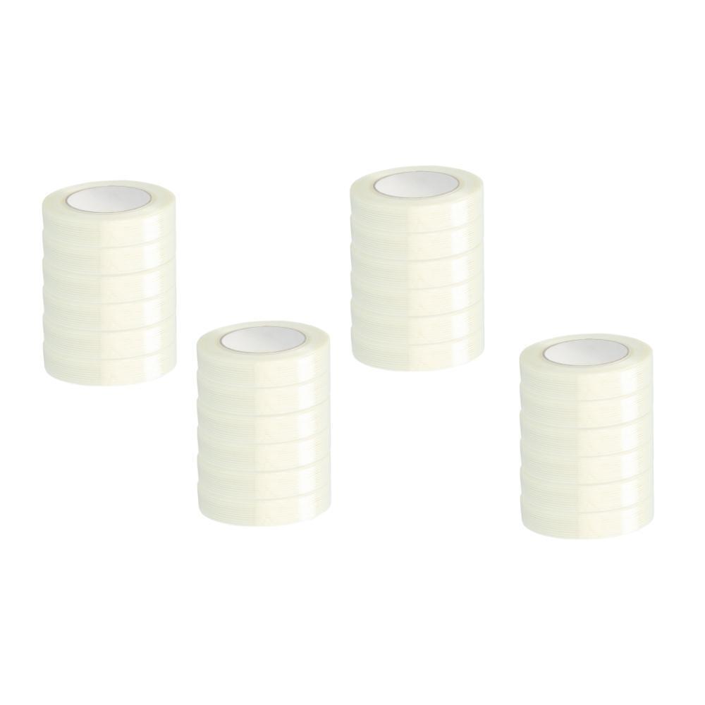 24 Rolls Fiberglass Economy Grade Filament Tape – 1 1/2″ x 60 Yards, 4 Mil