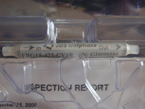 New JDSU FBG Fiber Bragg Grating Filter 50GHz Spacing Athermal Packaging Passive
