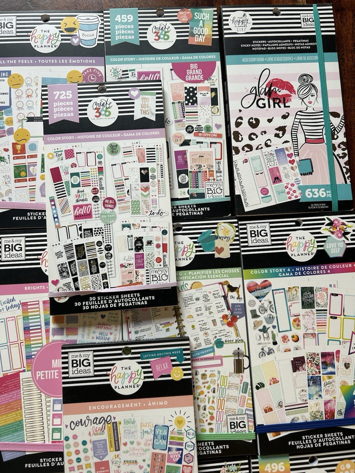Planner Sticker Books Lot Of 18 The Happy Planner & Craftsmart