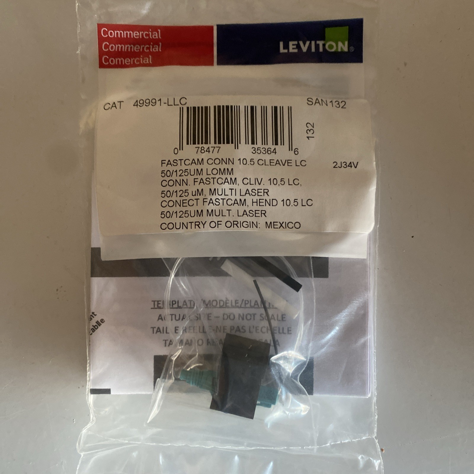 Lot of 10! New Sealed Leviton CAT 49991-LLC Fastcam 10.5 Cleave 50/125UM