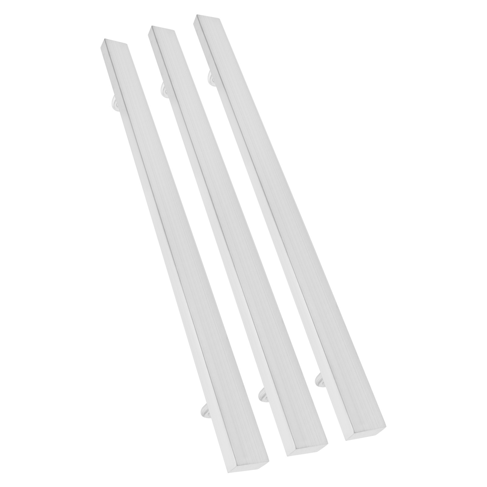 3.05M Stainless Stair Rail 101×9.8cm – Baking Paint Rectangle, Wall Mount