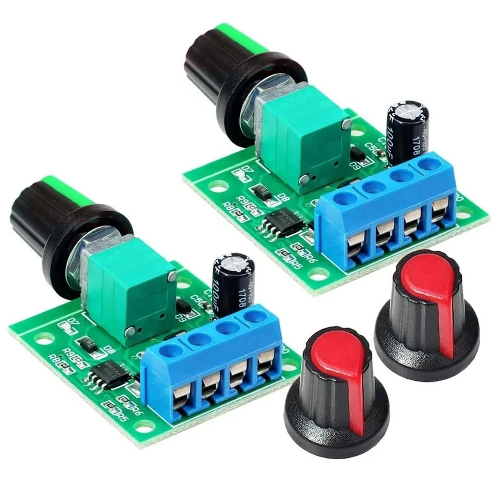 2pcs PWM Low Voltage Motor Speed Controller DC 1.8V 3V 5V 6V 12V 2A 1803BK 18…