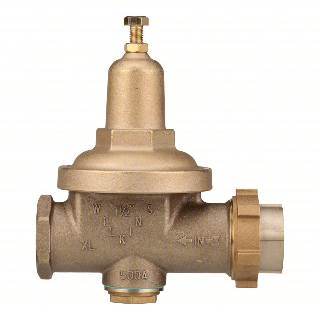 Zurn Wilkins 112-500XL 1-1/2in Bronze Water Pressure Reducing Valve 25-75 PSI