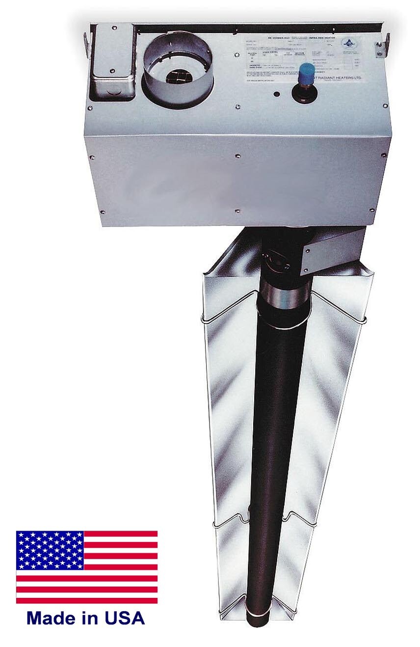 60 ft Infrared TUBE HEATER – Propane – 200,000 BTU – 120 Volts – Commercial