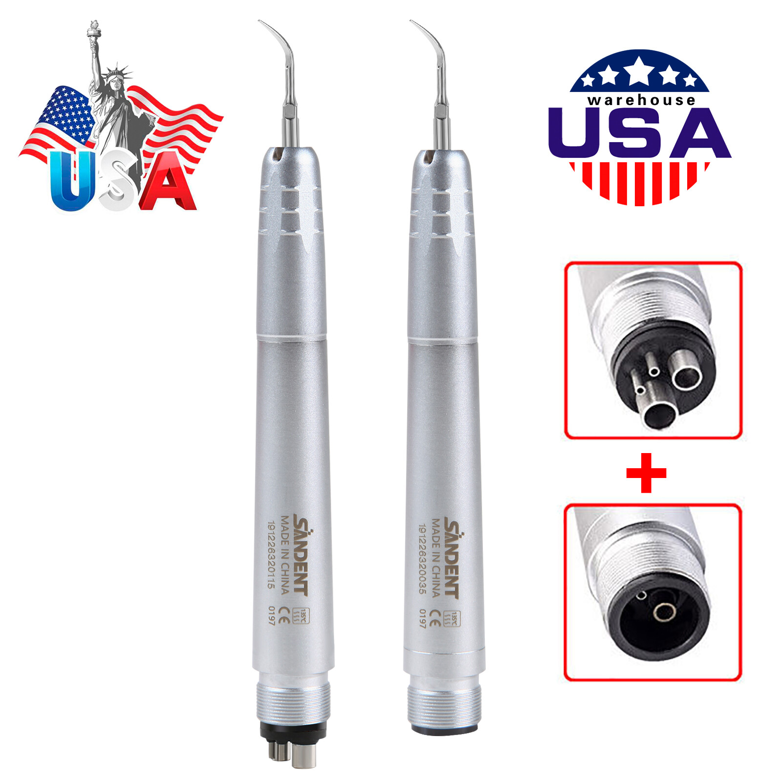 DentalSuper Sonic Ultrasonic Air Scaler Handpiece 2 Hole /4 Hole Scaling