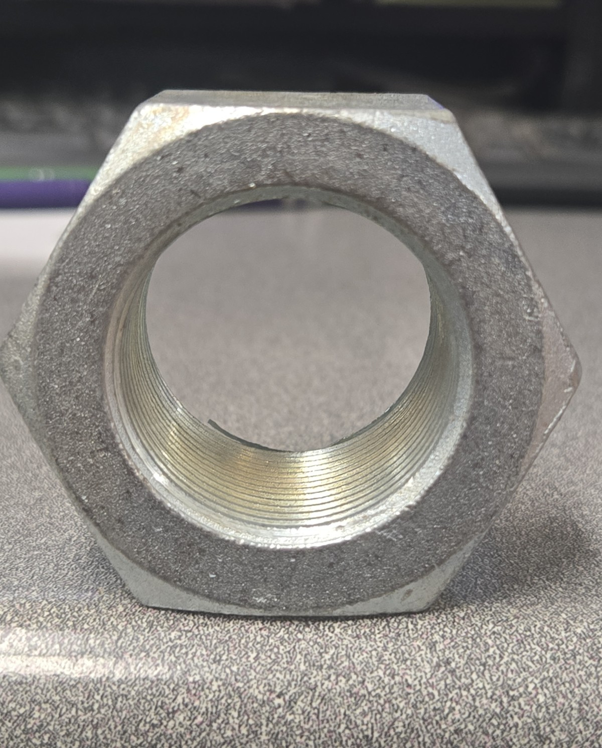 1-1/2″-12 SAE GRADE 5 ZINC PLATED HEX NUTS FINE THREAD PRICED PER PIECE *NOS*