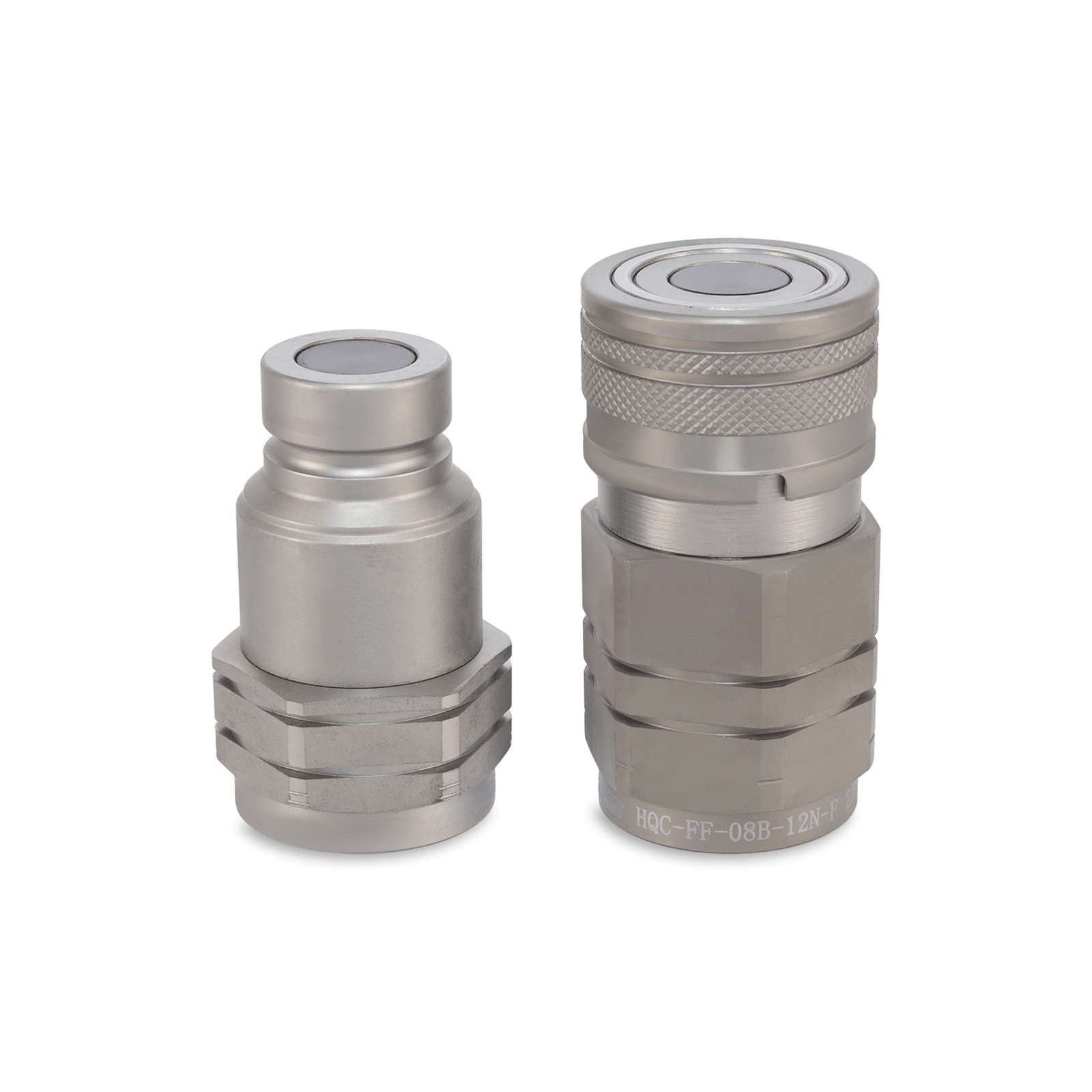 1/2″ Flat Face Hydraulic Quick Couplers Set – 3/4″ NPT Thread