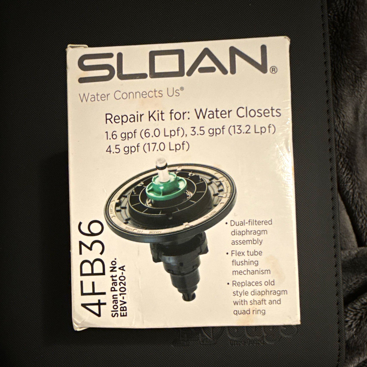 Sloan Optima Plus EBV-1020-A Automatic Solenoid Flush Valve Repair Kit