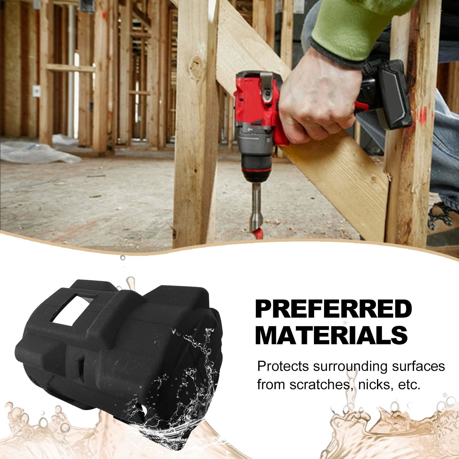 Protective Boot for 12V Cordless 1/2″ Hammer Drill/Driver – Fits 3404-20, 3403-2