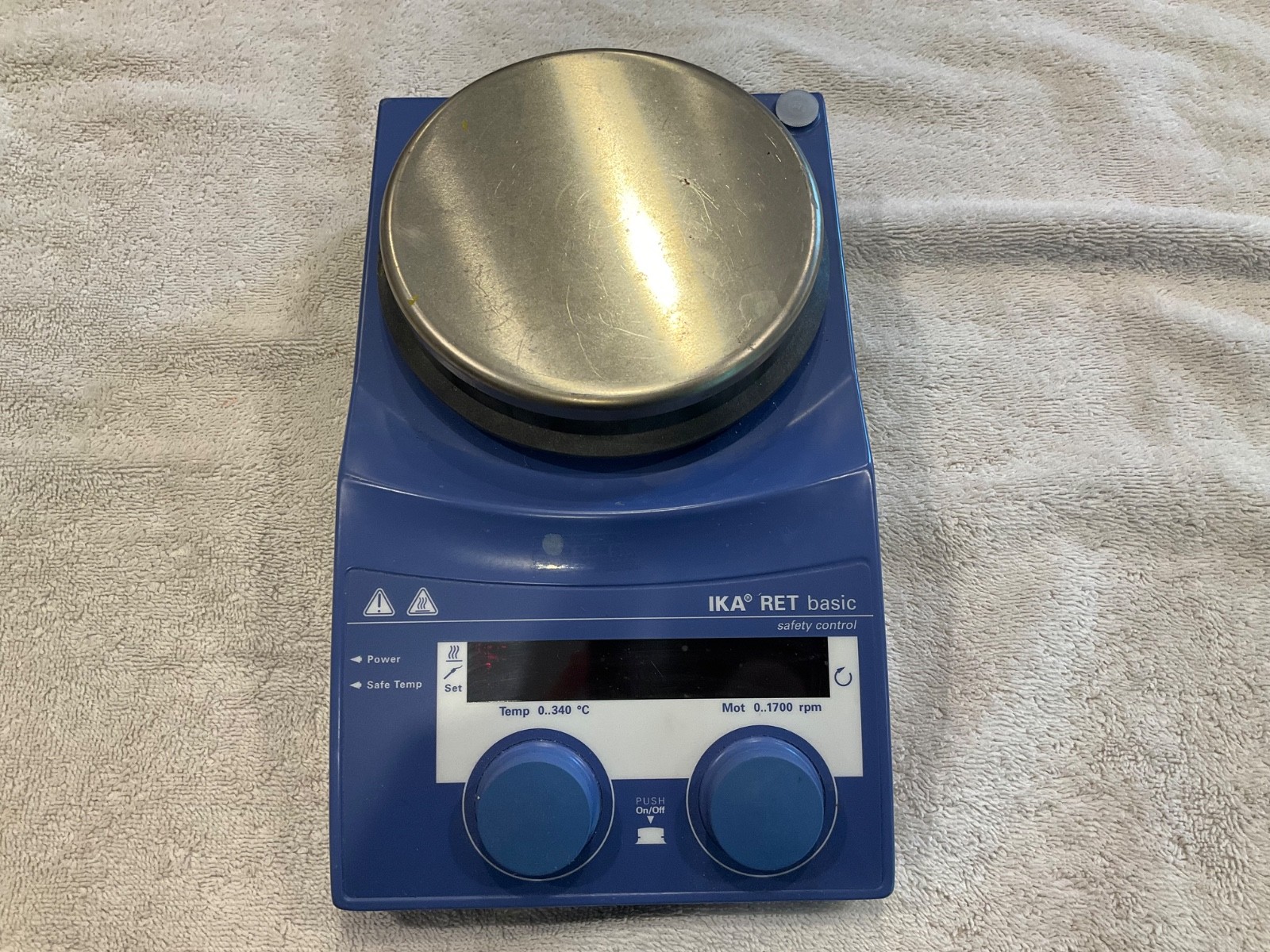 IKA RCT Basic Safety Control Magnetic Hotplate Stirrer–Lab Plate (NO POWER CORD)
