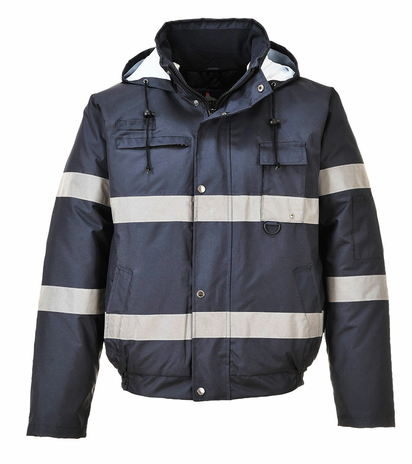 Portwest US434 Iona Lite Waterproof Reflective Safety Quilt Lined Bomber Jacket