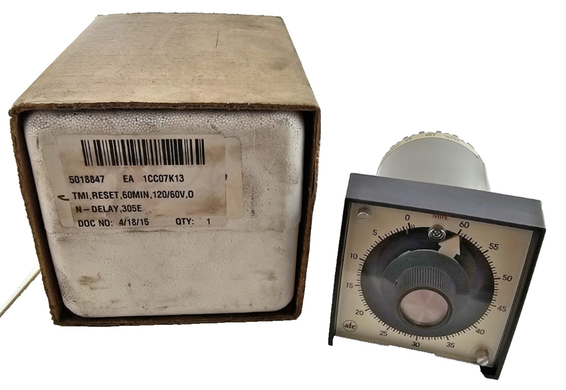 ATC 305E017A10PX Analog Electromechanical Timer 305E Delay Relay 0-60 Minute