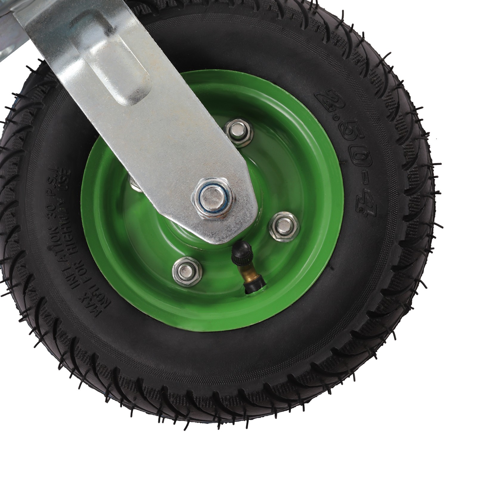 4Pcs 8″ Pneumatic Air Tire 2 Rigid + 2 Swivel Wheel HD Farm Cart Caster Large