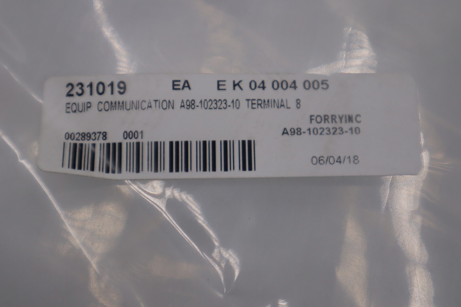 NEW OPEN BOX FORRY A98-102323-10 OPERATOR INTERFACE PANEL NEW STOCK G676