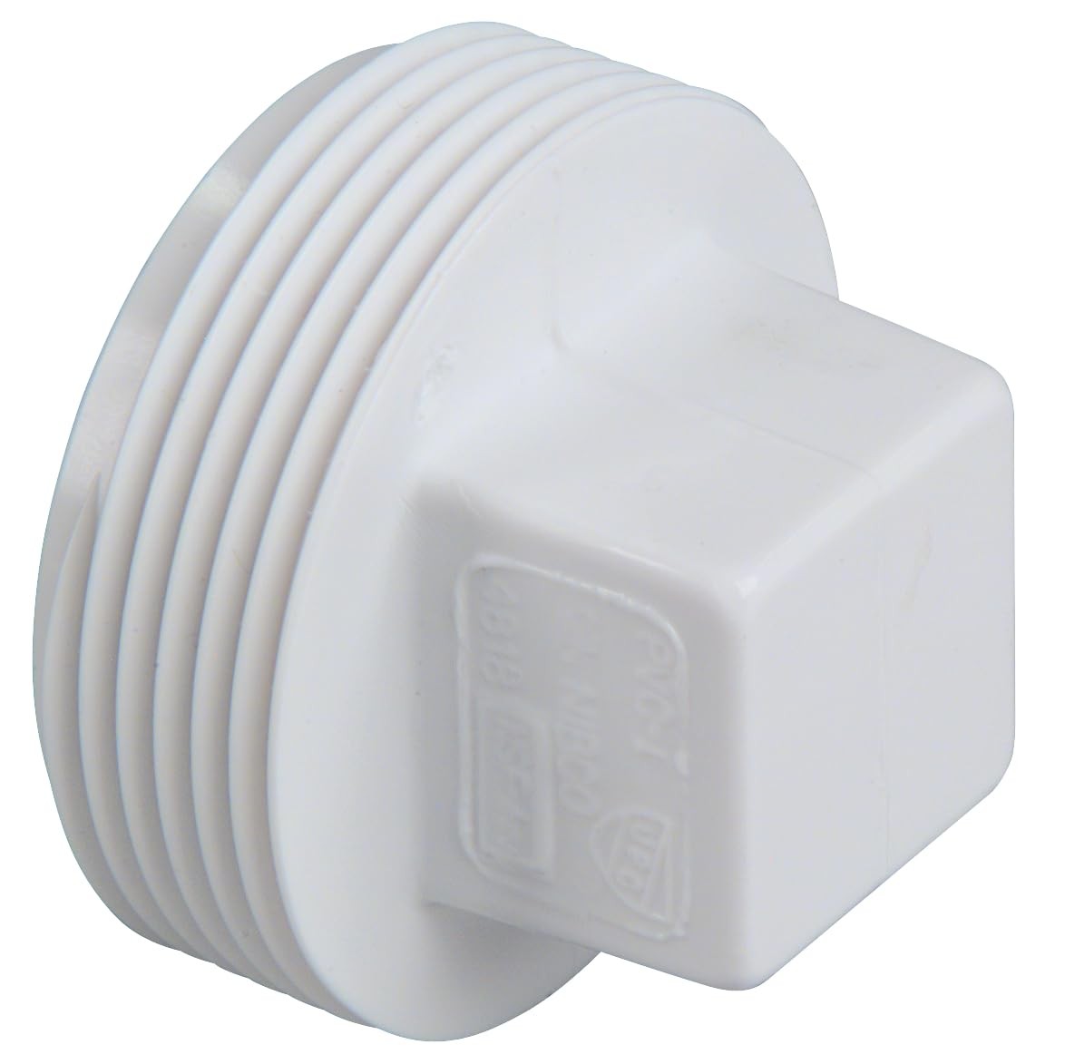 NIBCO 4 inch PVC DWV plug, MIPT