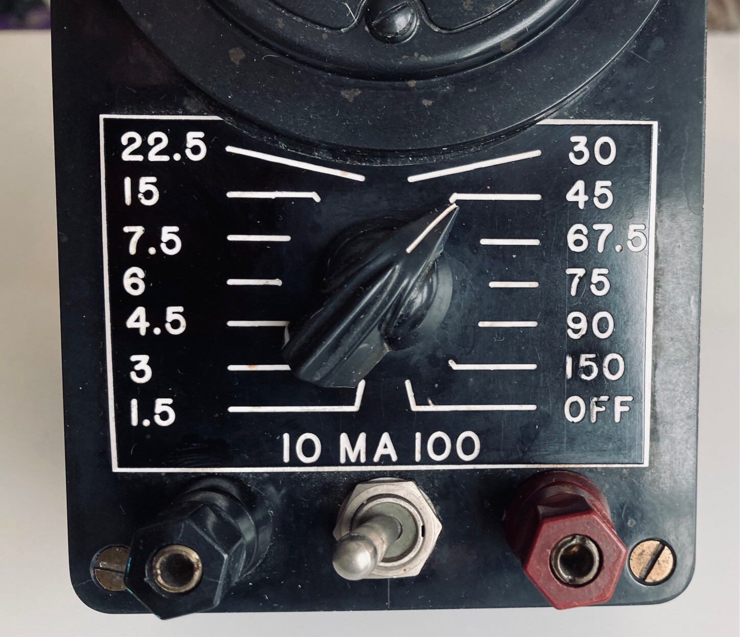 Triplett 321-T 0-15 VDC used as a 10-100 mA Test Meter – Vintage – Not Tested