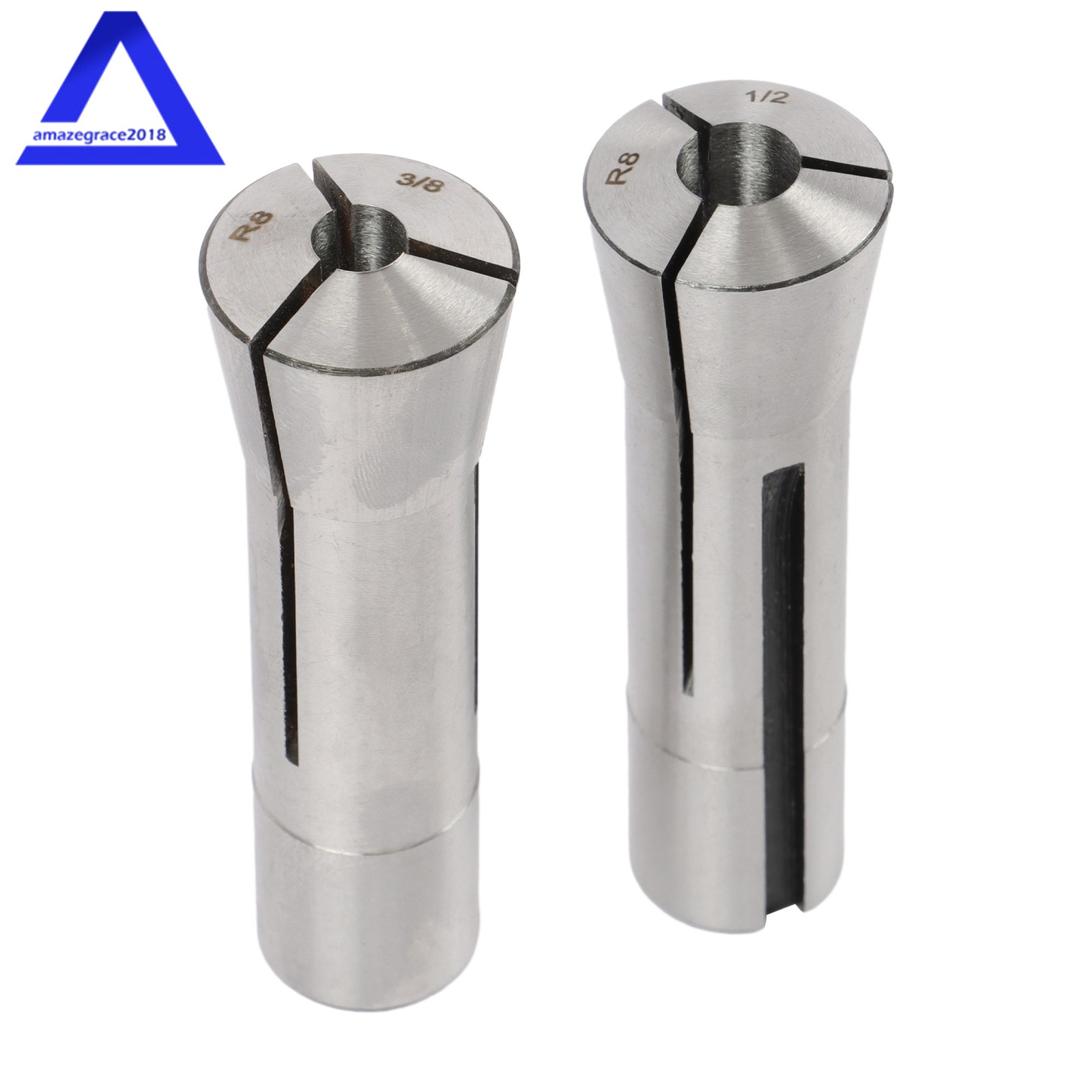 8 PCS R8 Collet Set Fractional 1/8″ To 1″ High Precision New