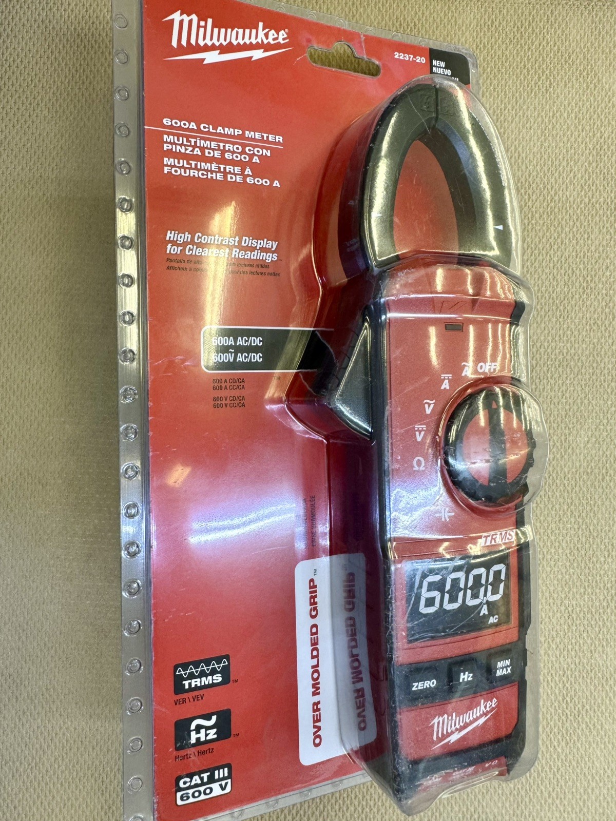 NEW MILWAUKEE 2237-20 600 Amp AC/DC Digital Clamp Meter