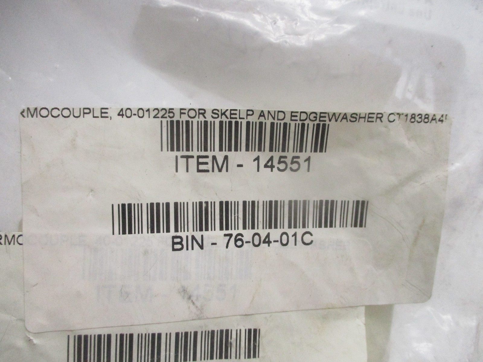 INDUSTRIAL SPARE 40-01225 THERMOCOUPLE NSNP