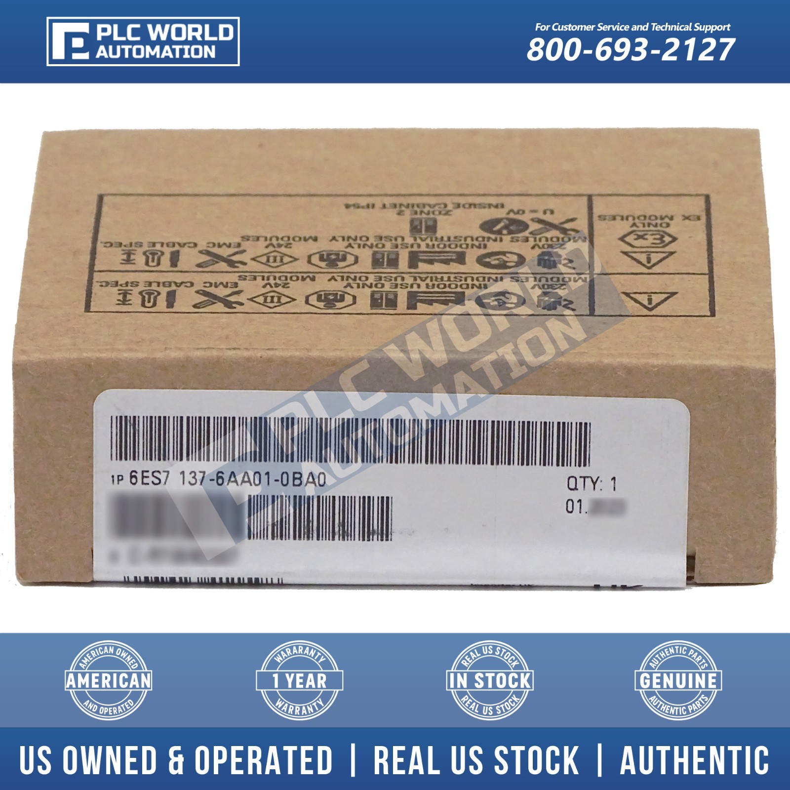 Siemens 6ES7137-6AA01-0BA0 SIMATIC ET 200SP CM PtP RS-232 &RS-422/485 New Se