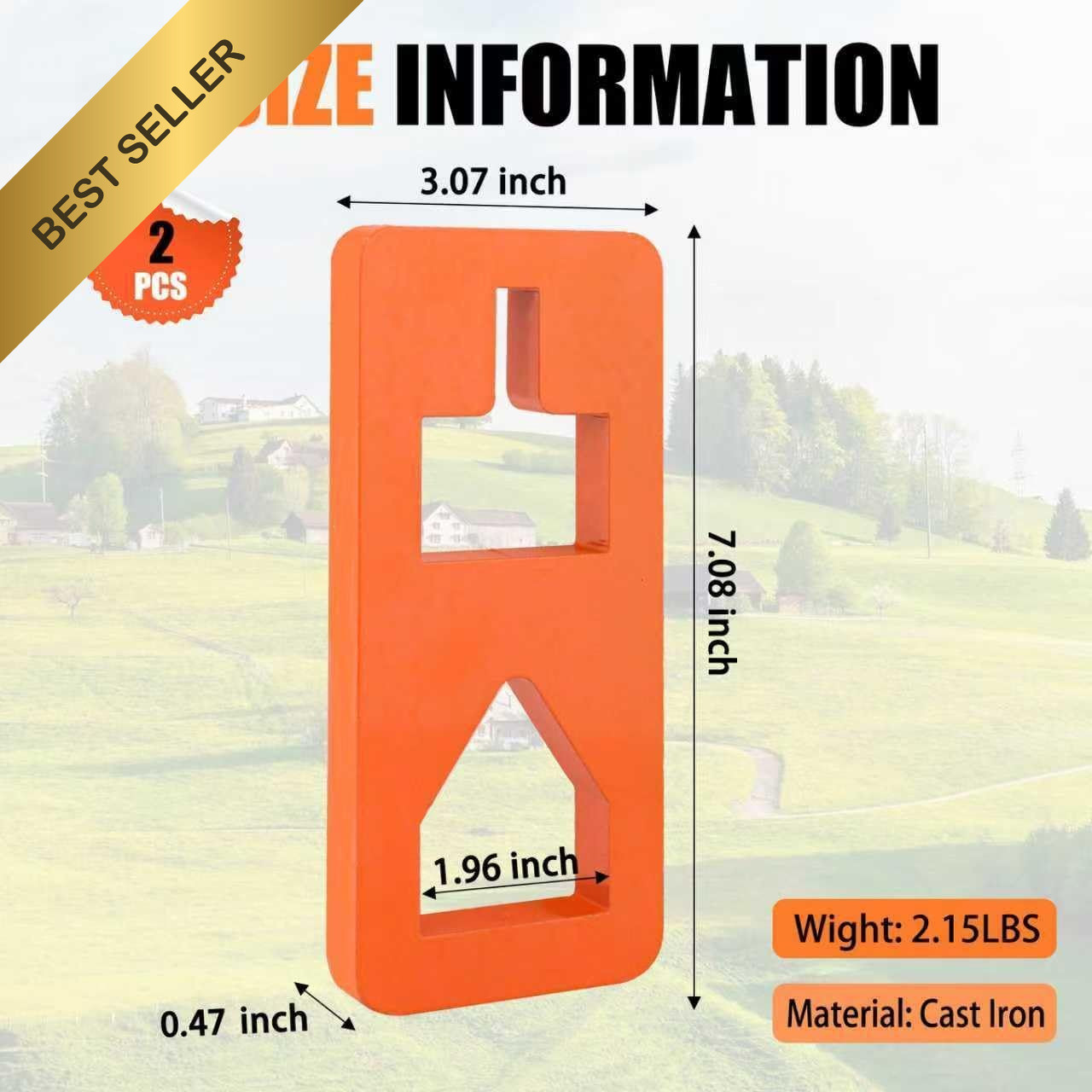 Heavy Duty T Post Puller Fence Remover Tool Carbon Steel Farm Tractor Equipment