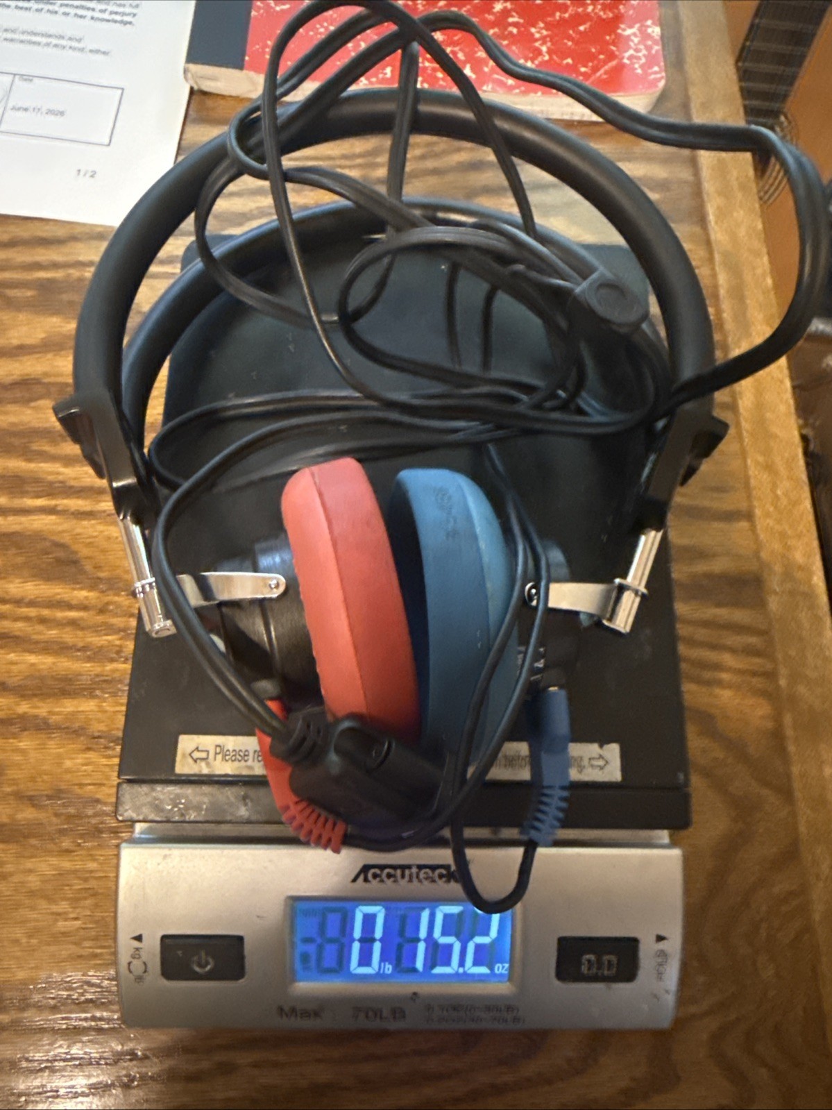 Telephonics TDH 39P Audiometric Headphones HB-7 Earscan3 connector. 296D000-9