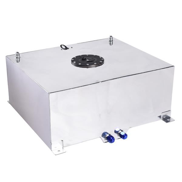 20 Gallon 80L Universal Aluminum Fuel Tank Oil Level Sensor Silver