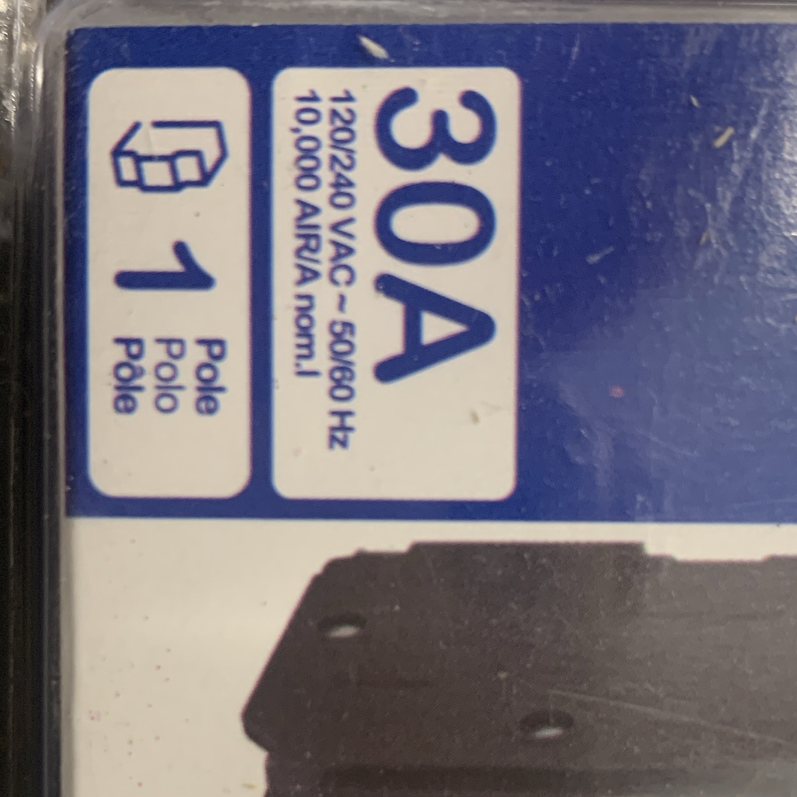 Square D QO130C QO Circuit Breaker 30A 1-Pole 120/240 Vac Trip Indicator