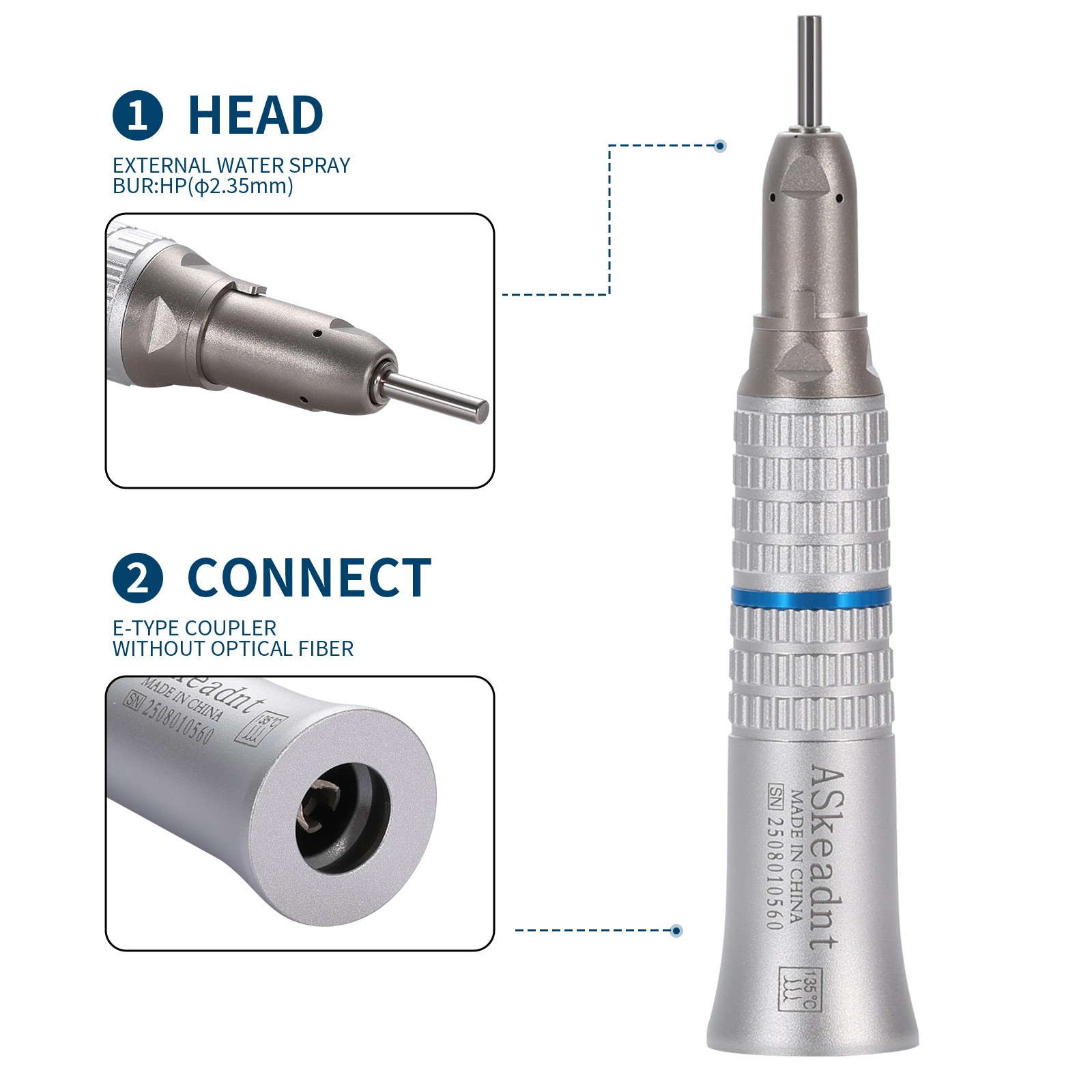 Kavo Style Dental High Speed Turbine Handpiece Push Big 4Hole Quick Coupler GD4