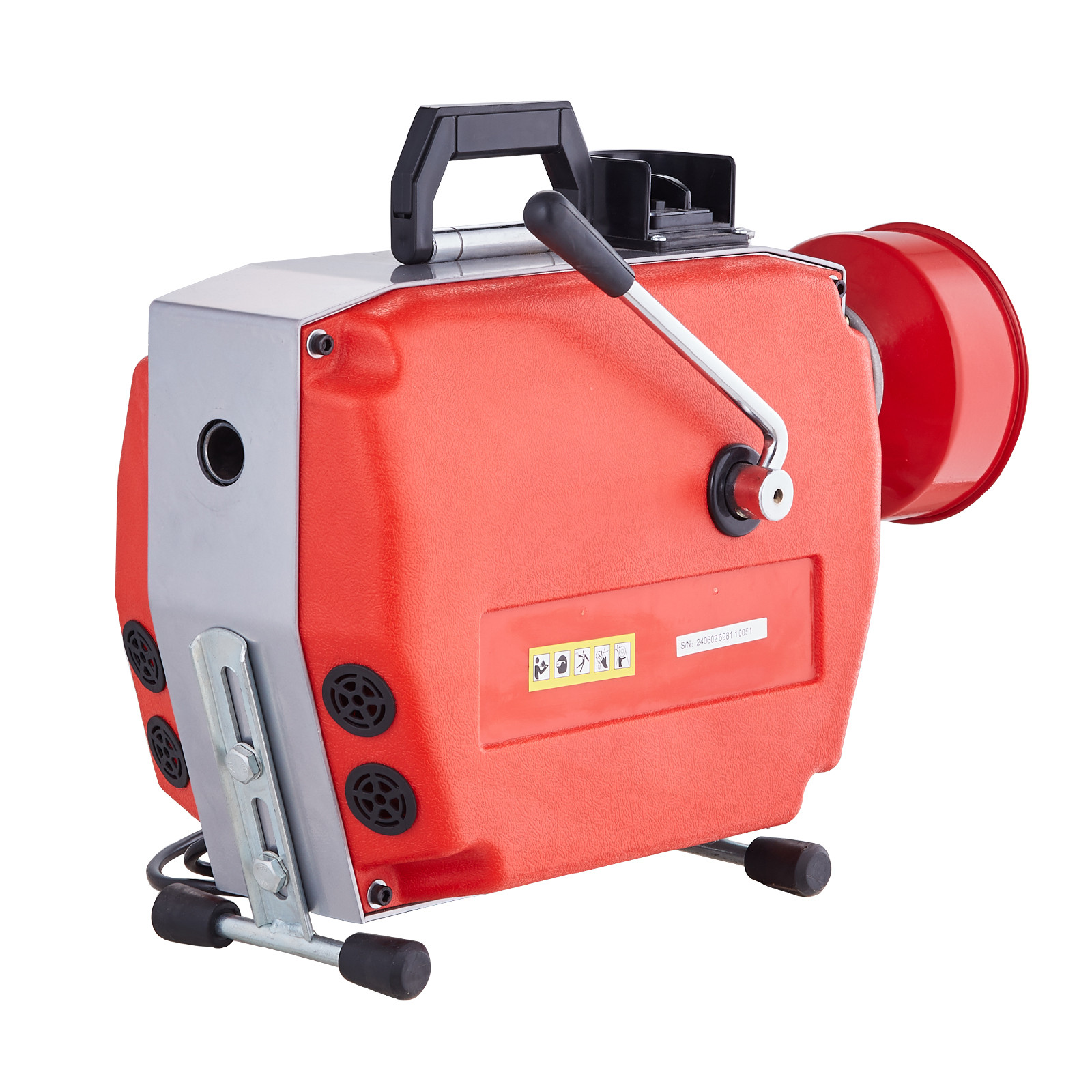 VEVOR Drain Cleaner Machine 120FT x 7/8″ 420W Sewer Snake Auger Manual Feed