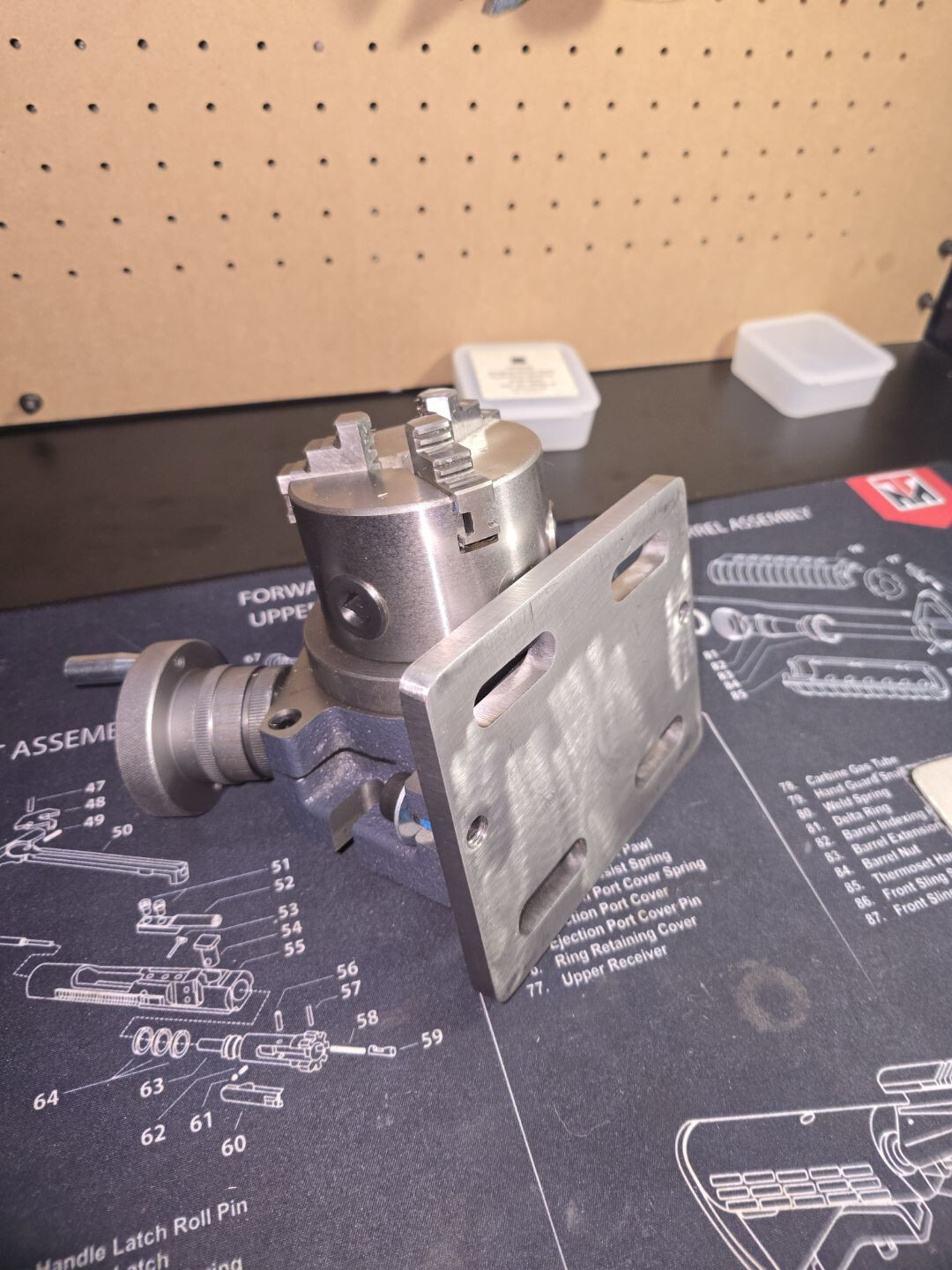 Adapter plate for VEVOR Rotary Table for Milling Machines 4»