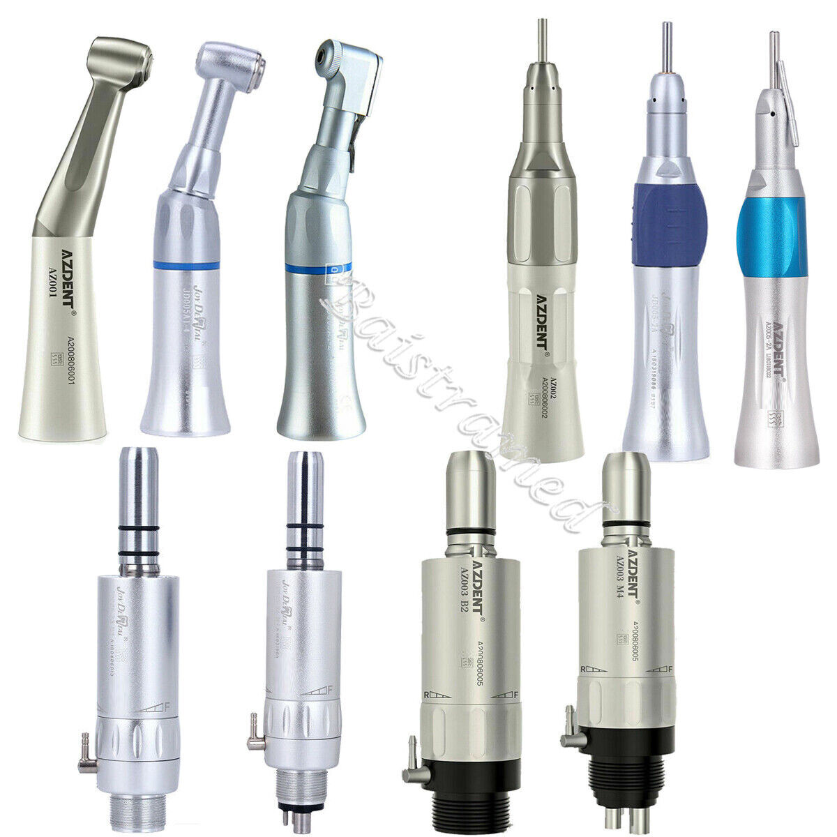 Dental Slow Low Speed Handpiece Straight Contra Angle Air Motor 2Hole/4Hole