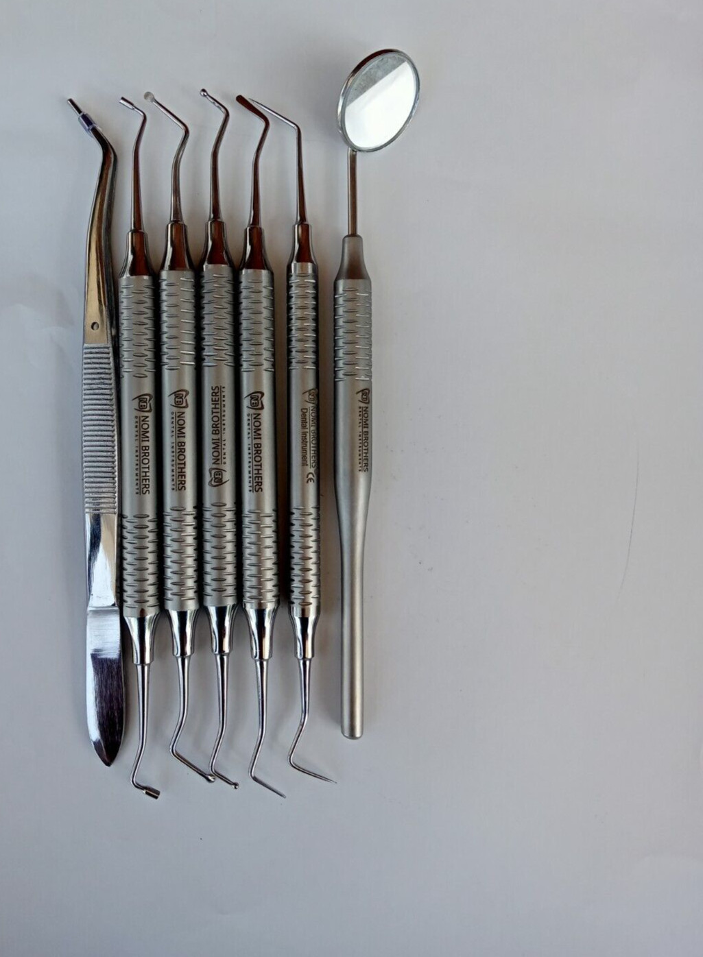 German Dental Composite Filling Instruments Set of 7 Hollow Handle Restorative