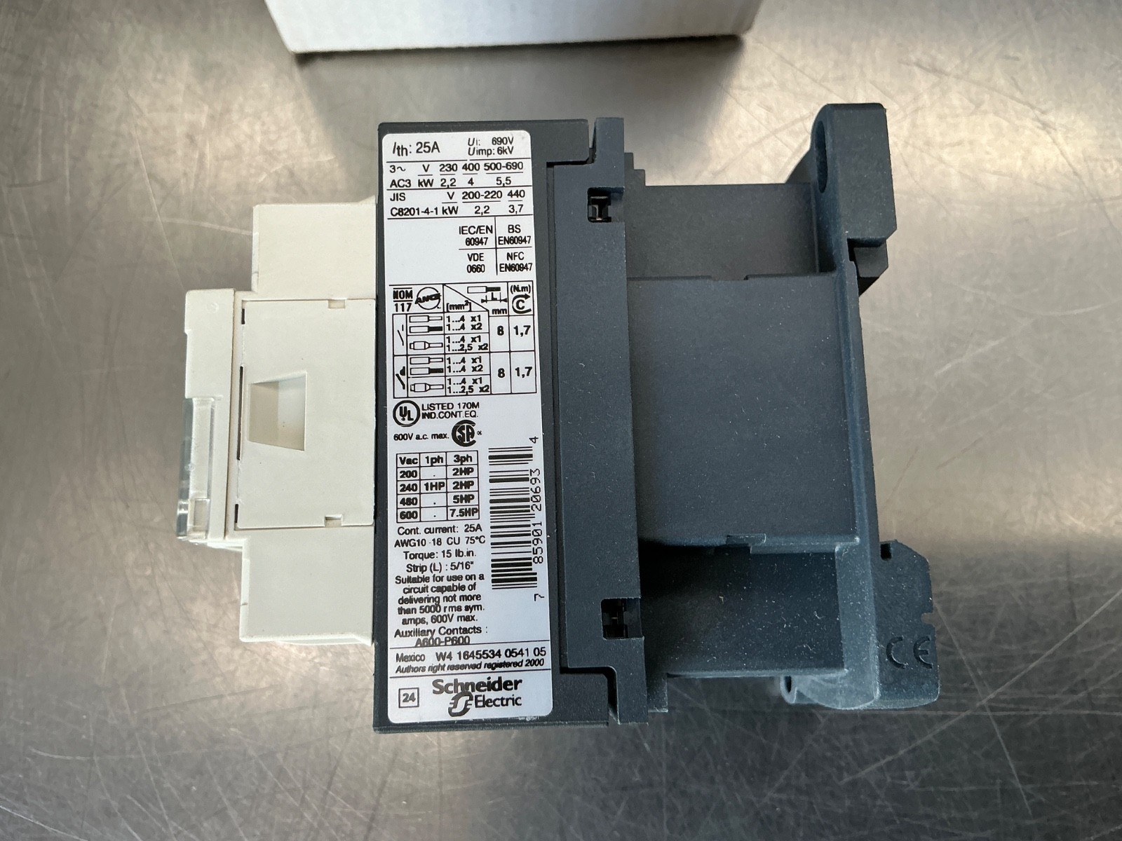 Telemecanique LC1D09F7 Contactor 110v 50/60Hz