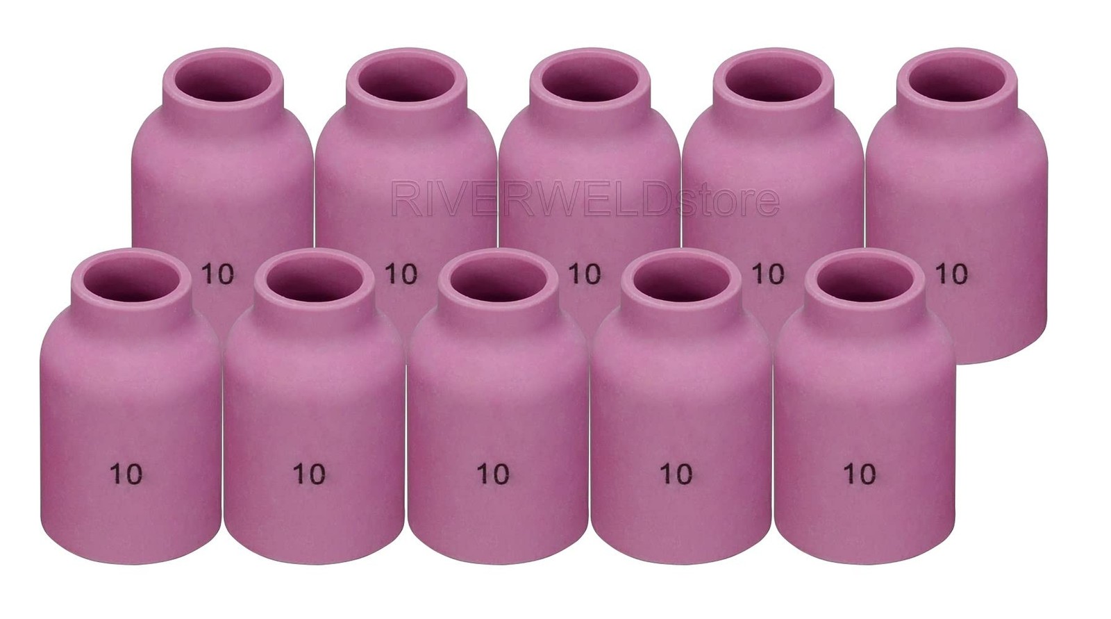 RIVERWELD TIG Gas Lens Alumina Nozzle Jumbo 53N88 10# 5/8″ 16.0mm 10pcs | Cer…