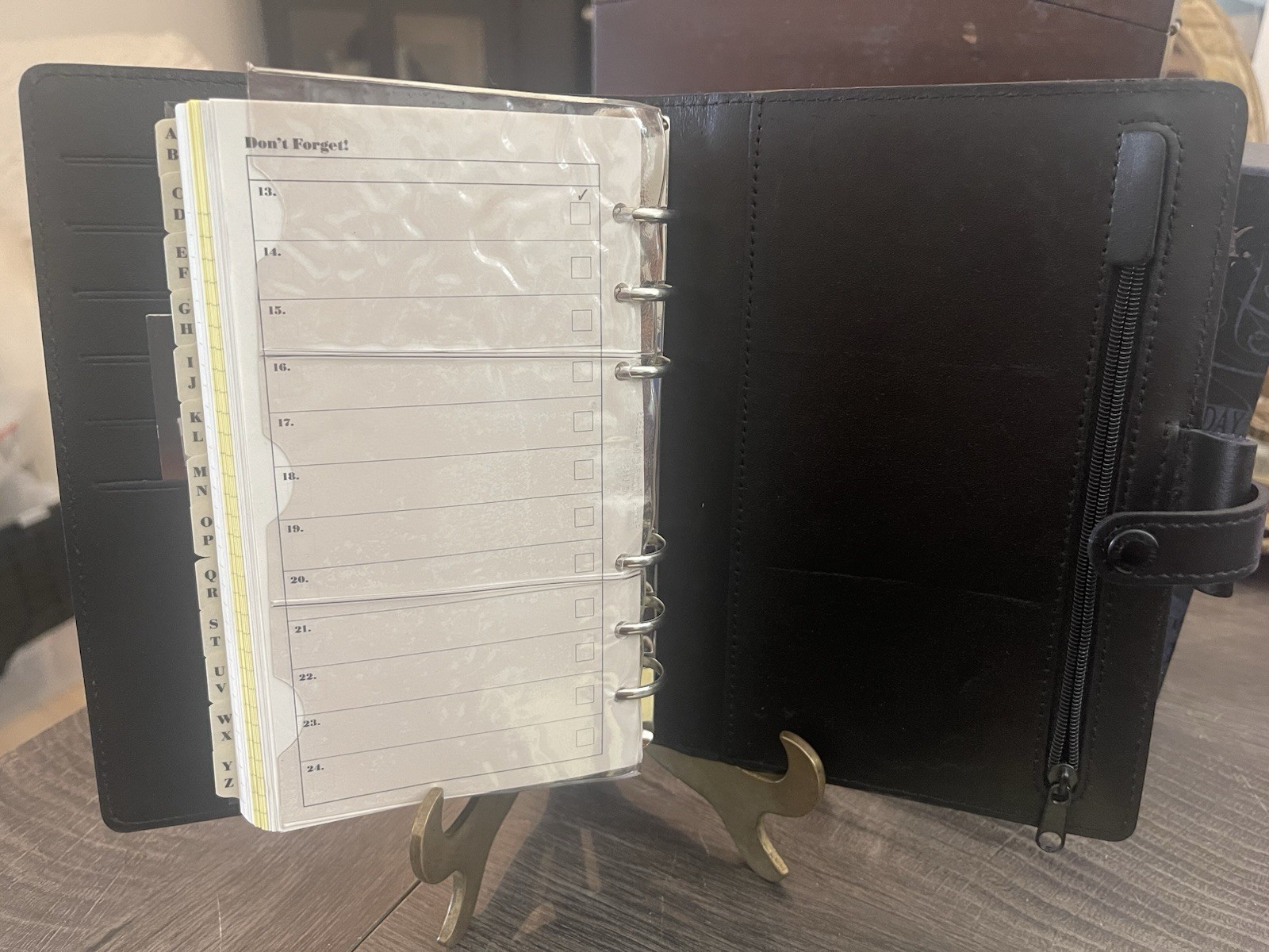 Filofax Personal Buckingham Italian Leather In Box NOS