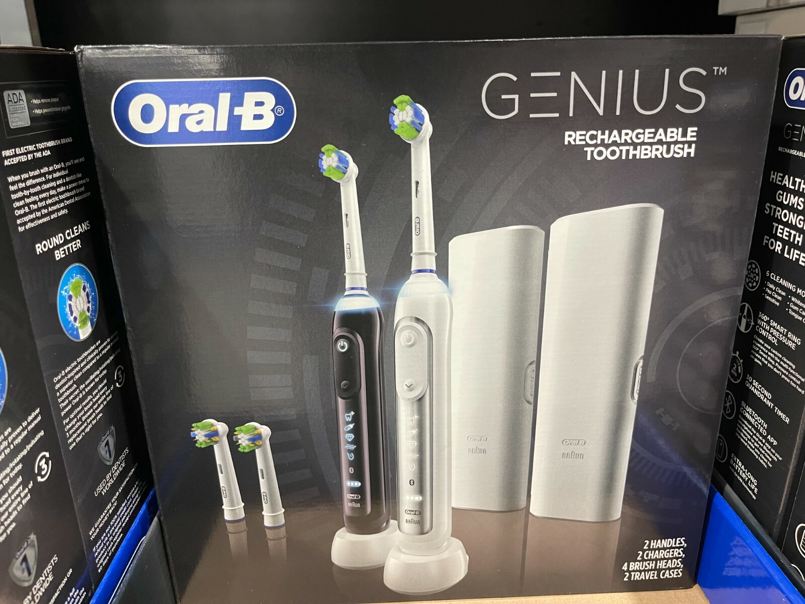 Oral-B Genius 2-Pack Rechargeable Electric Toothbrush wit Bluetooth Connectivity