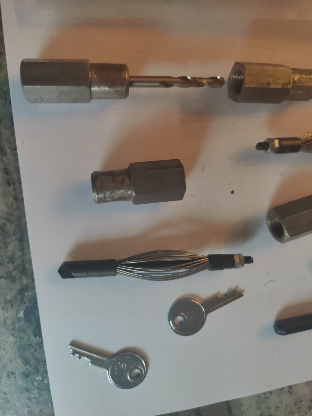 Goodway PSM-500 Tube Cleaning Drill Kit w/ Hollow & Starter Drills & Extras L2